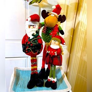 Long leg Santa, Moose ,little angel adorable lots of detail will sell separate